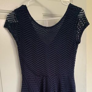 Navy blue lace dress